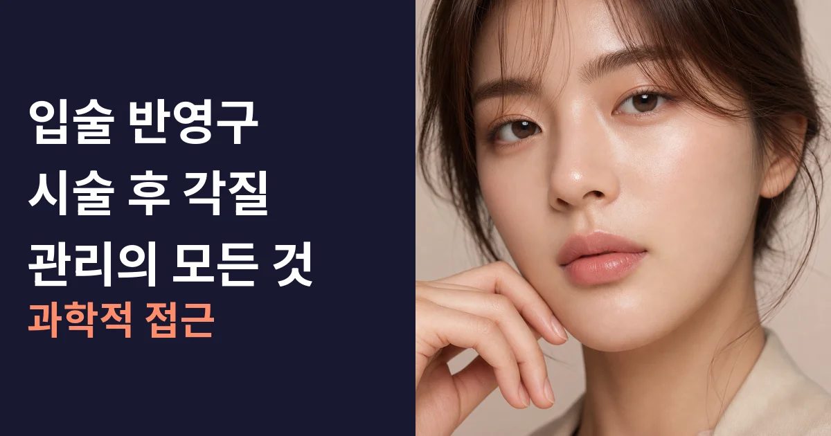 입술 반영구 시술 후 각질 관리의 모든 것: 과학적 접근