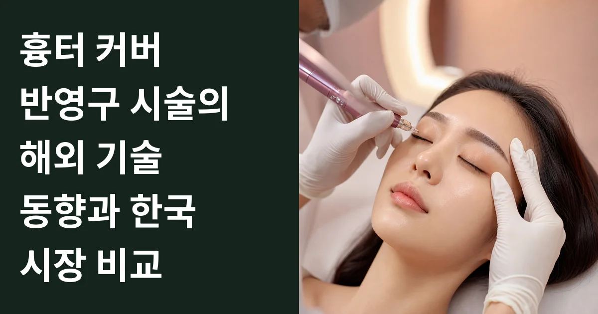 흉터 커버 반영구 시술의 해외 기술 동향과 한국 시장 비교