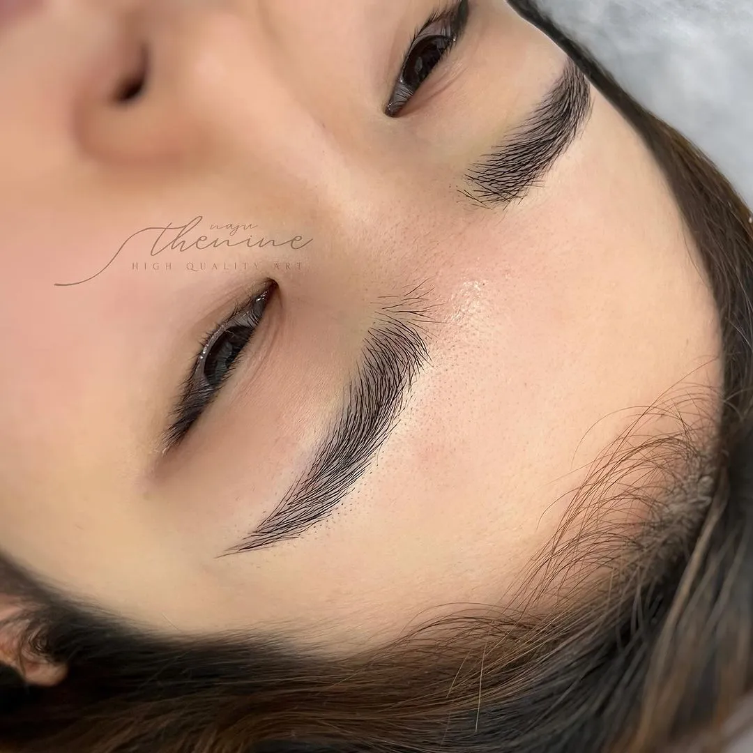 눈썹리터치 두 번째 작품 예시