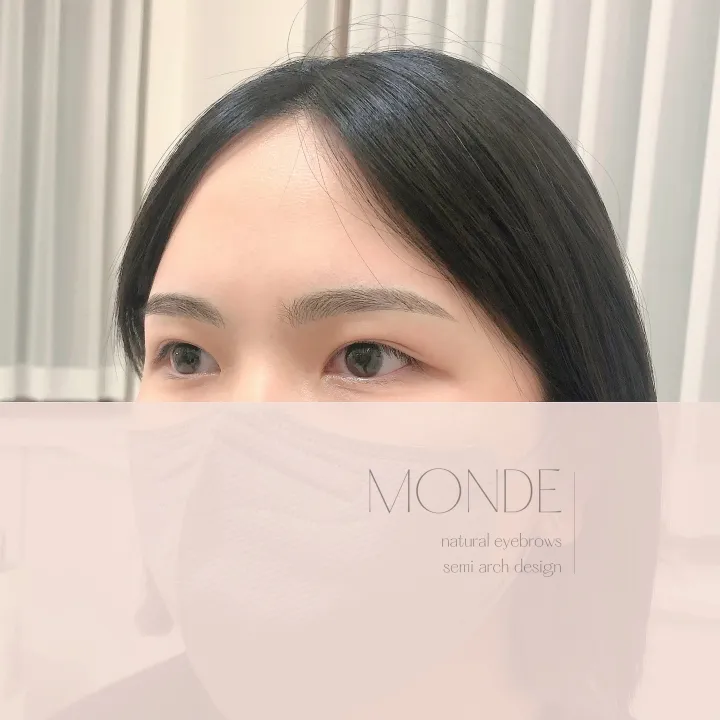 눈썹반영구통증 두 번째 작품 예시