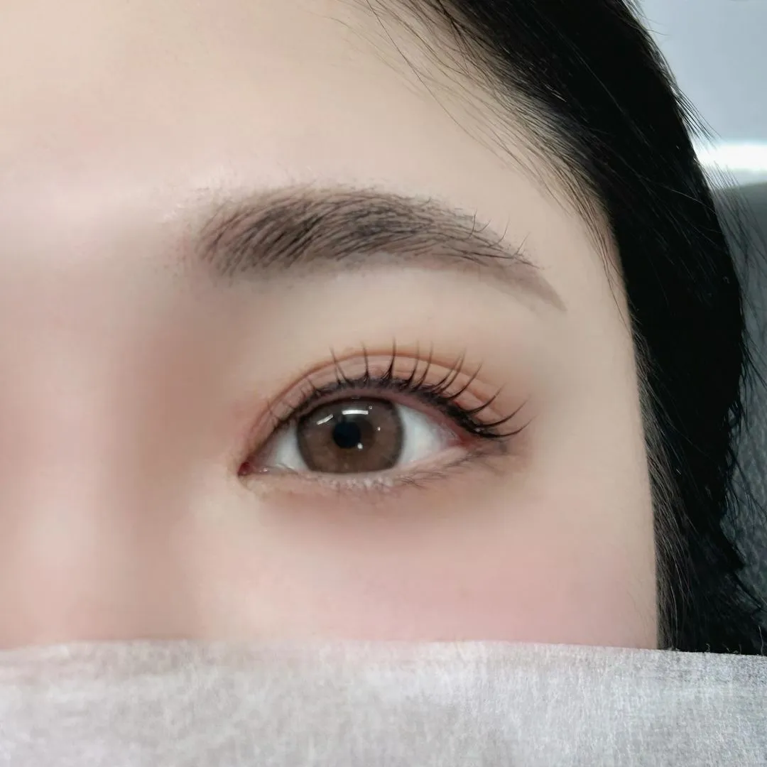 유지 기간과 비용 비교 관련 속눈썹 시술 예시