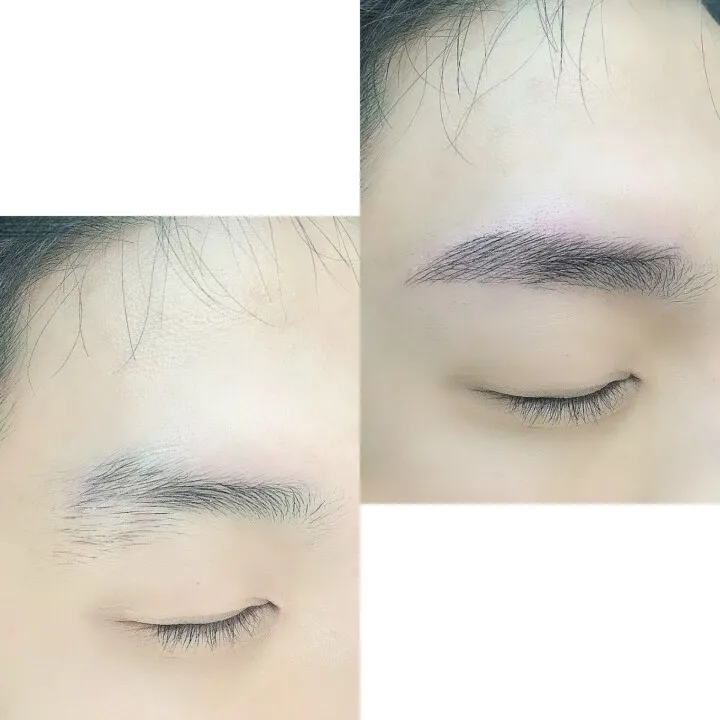 남자눈썹 대표 작품 예시