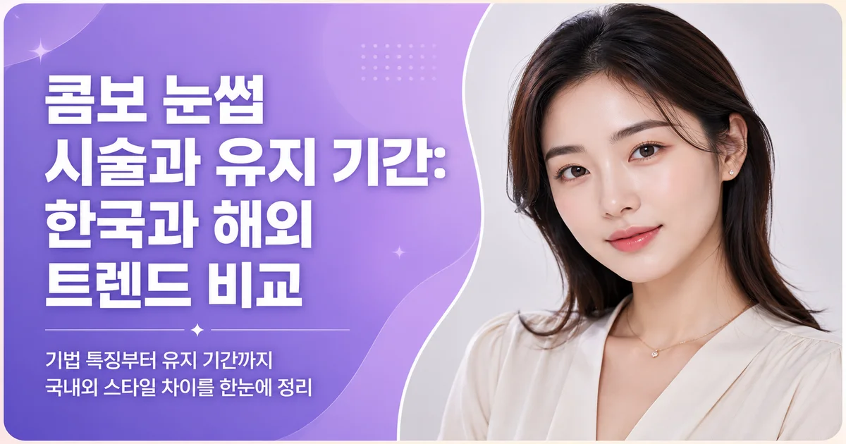 콤보 눈썹 시술과 유지 기간: 한국과 해외 트렌드 비교