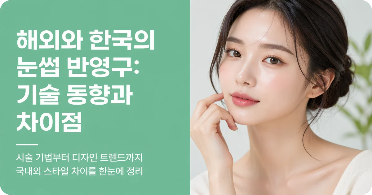 해외와 한국의 눈썹 반영구: 기술 동향과 차이점