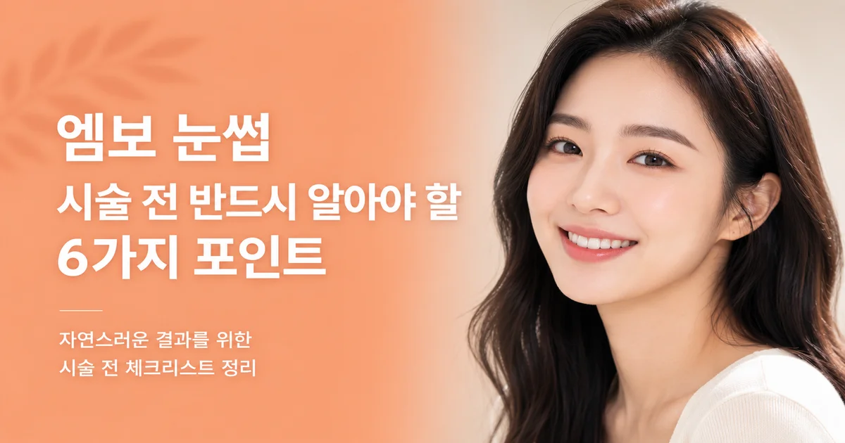 엠보 눈썹 시술 전 반드시 알아야 할 6가지 포인트